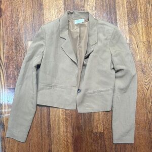 Z supply NWOT tan cropped blazer